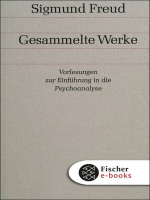 cover image of Vorlesungen zur Einführung in die Psychoanalyse